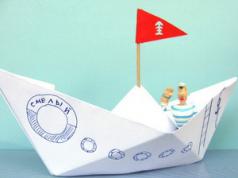 Kako narediti čoln iz papirja z lastnimi rokami - navodila po korakih
